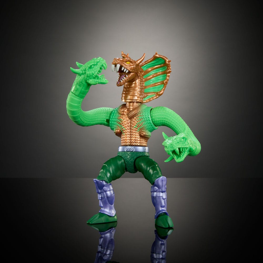 MATTEL - MOTU x TMNT: Turtles of Grayskull Deluxe Action Figure King Hiss