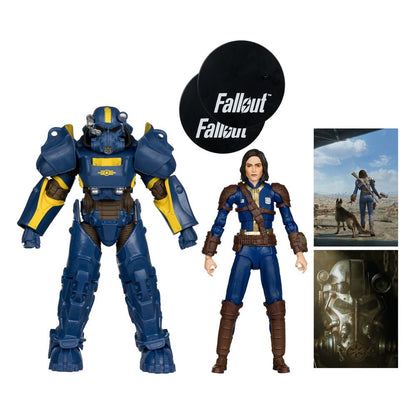 Mc FARLANE TOYS - Fallout 4 Statue 2-Pack T-60 Vault Tec & Sole Survivor