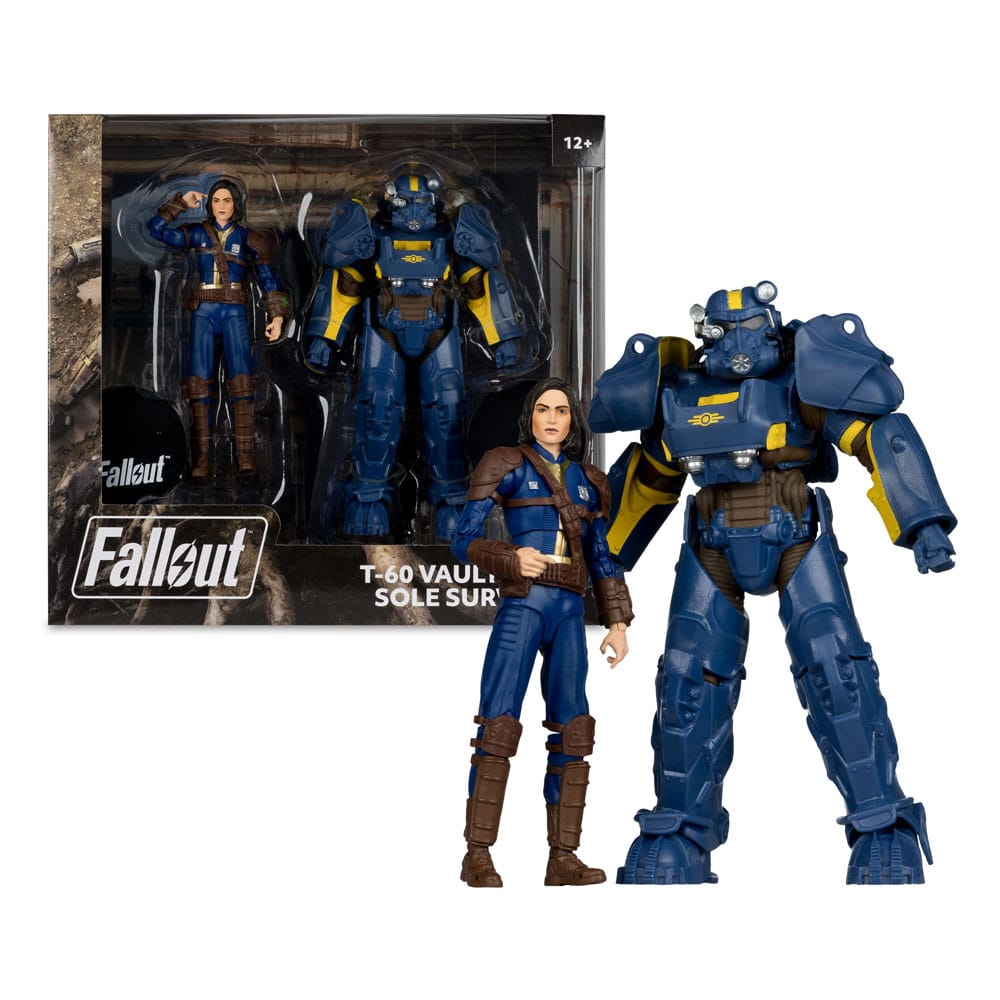 Mc FARLANE TOYS - Fallout 4 Statue 2-Pack T-60 Vault Tec & Sole Survivor