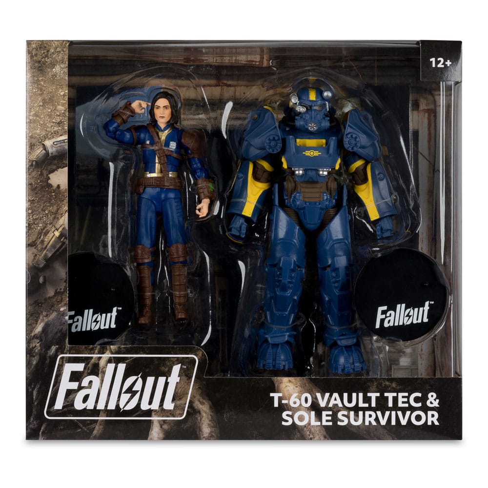 Mc FARLANE TOYS - Fallout 4 Statue 2-Pack T-60 Vault Tec & Sole Survivor