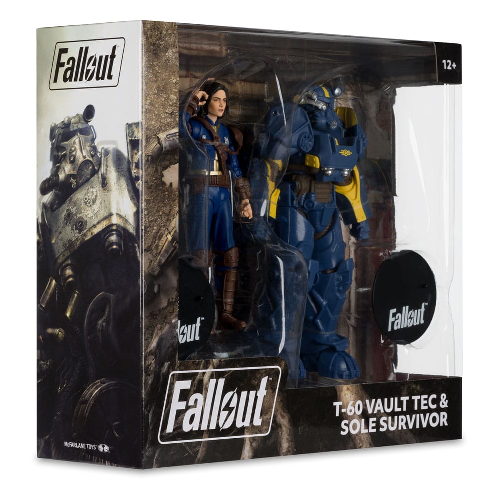 Mc FARLANE TOYS - Fallout 4 Statue 2-Pack T-60 Vault Tec & Sole Survivor