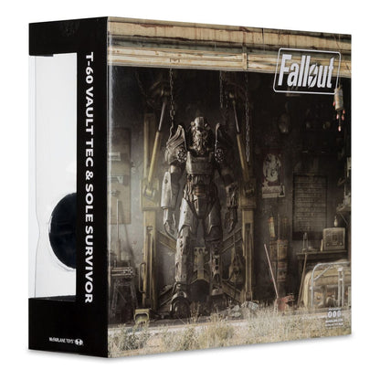 Mc FARLANE TOYS - Fallout 4 Statue 2-Pack T-60 Vault Tec & Sole Survivor
