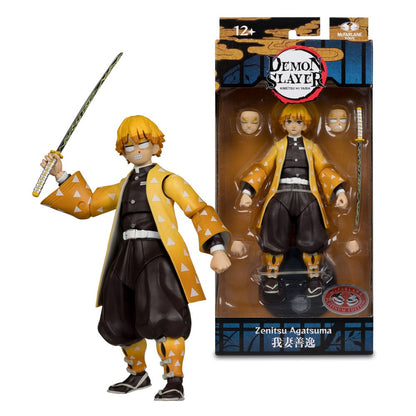Mc FARLANE TOYS - Demon Slayer: Kimetsu no Yaiba Action Figure Zenitsu Agatsuma Plantinum Edition
