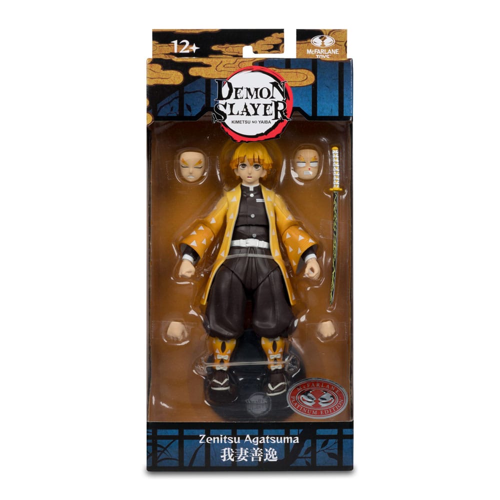 Mc FARLANE TOYS - Demon Slayer: Kimetsu no Yaiba Action Figure Zenitsu Agatsuma Plantinum Edition