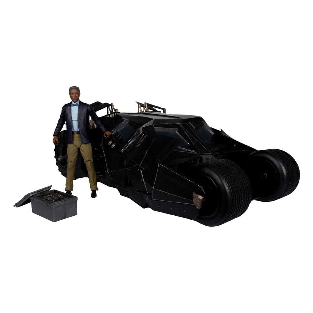 Mc FARLANE TOYS - DC Multiverse Vehicle Tumbler with Lucuis Fox (The Dark Knight) (Gold Label)