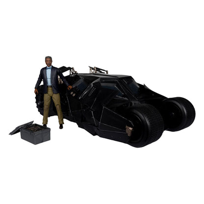 Mc FARLANE TOYS - DC Multiverse Vehicle Tumbler with Lucuis Fox (The Dark Knight) (Gold Label)