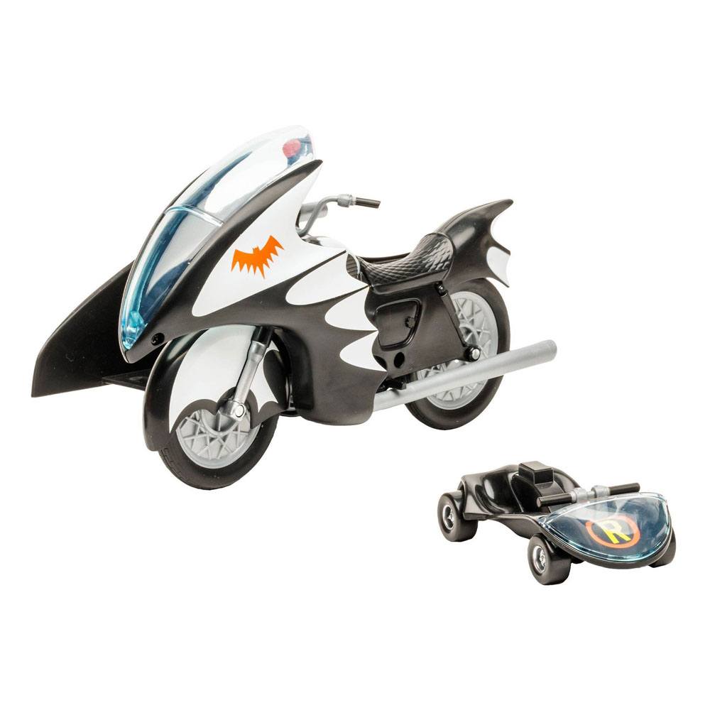 Mc FARLANE TOYS - DC Retro Vehicle Batcycle with Side Car