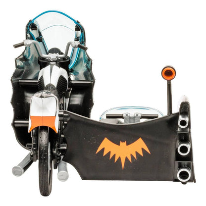 Mc FARLANE TOYS - DC Retro Vehicle Batcycle with Side Car