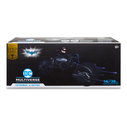 McFarlane Toys - DC Multiverse Vehicle Batpod with Catwoman (The Dark Knight Rises)