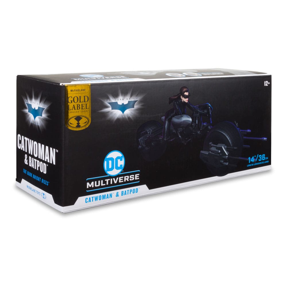 McFarlane Toys - DC Multiverse Vehicle Batpod with Catwoman (The Dark Knight Rises)