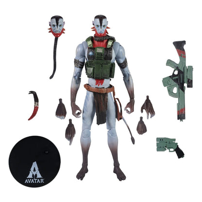 Mc FARLANE TOYS - Avatar: Fire and Ash Action Figure Recom Quaritch (Ash Warrior)