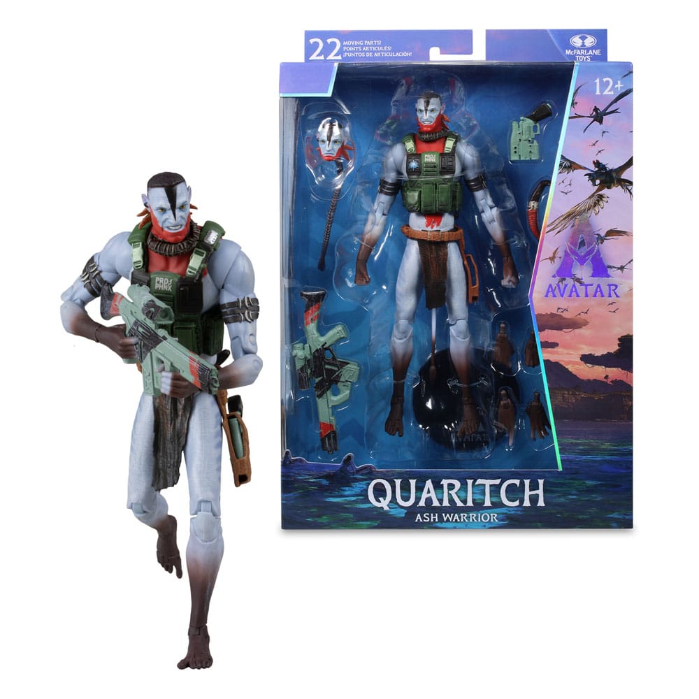 Mc FARLANE TOYS - Avatar: Fire and Ash Action Figure Recom Quaritch (Ash Warrior)