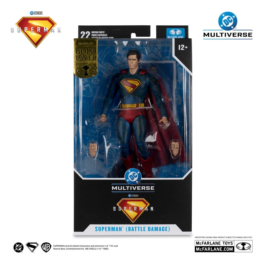 Mc FARLANE TOYS - Superman (2025) DC Multiverse Action Figure Superman (Battle Damaged) (Gold Label)