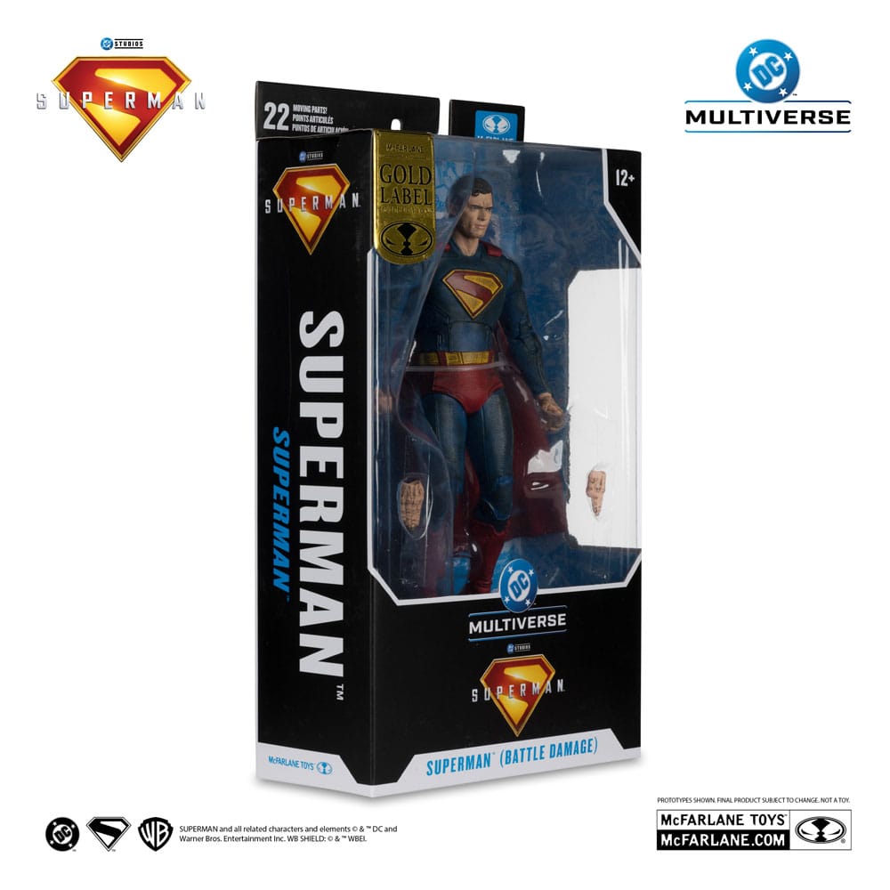 Mc FARLANE TOYS - Superman (2025) DC Multiverse Action Figure Superman (Battle Damaged) (Gold Label)