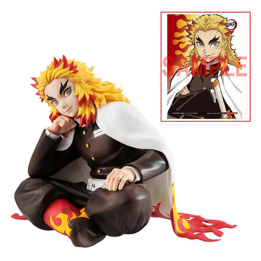 MEGAHOUSE - Demon Slayer Kimetsu No Yaiba G.E.M. Pvc Statue Rengokou Palm Size