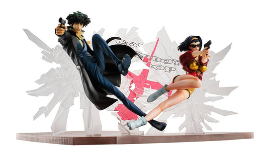 MEGAHOUSE - Cowboy Bebop Pvc Statue 1/8 Spike Spiegel & Faye Valentine 1st GIG