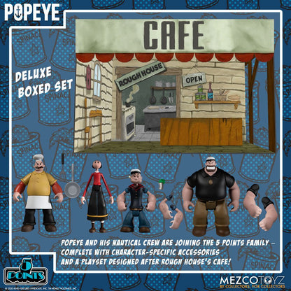 MEZCO - Popeye 5 Points Action Figure DeLuxe Box Set