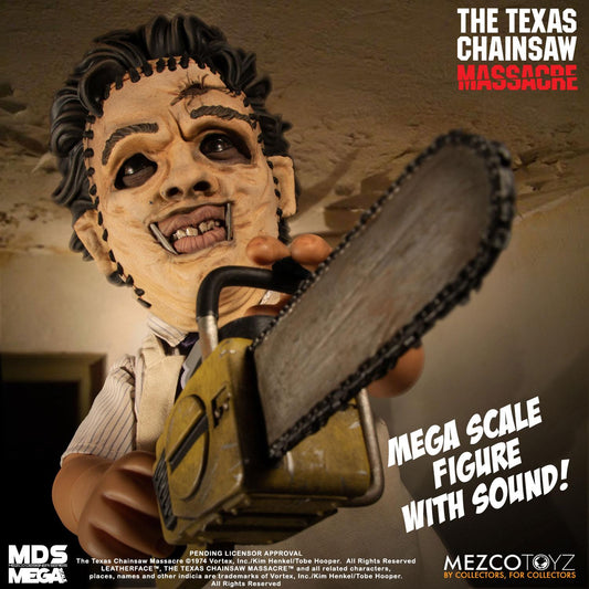 MEZCO - Texas Chainsaw Massacre Mega Scale Action Figure with Sound Feature Leatherface