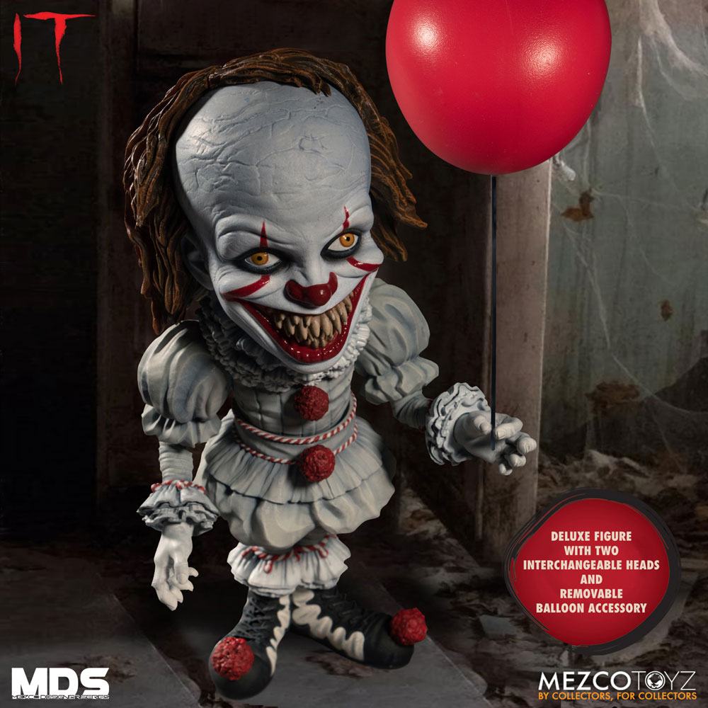 MEZCO - Stephen Kings It 2017 MDS DeLuxe Action Figure Pennywise