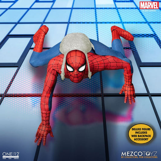 MEZCO - Marvel - Universe Action Figure 1:12 The Amazing Spider-Man - DeLuxe Edition