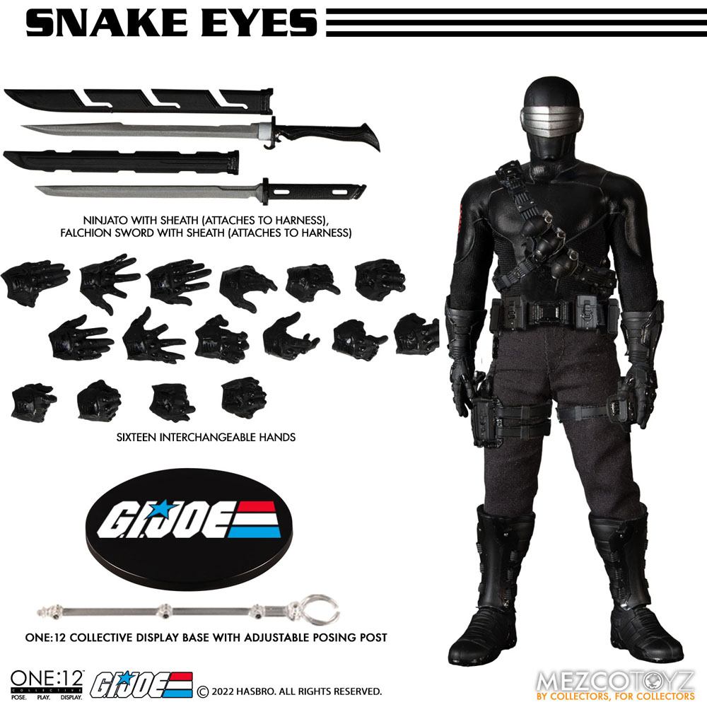 MEZCO - One:12 Collective Coll GI Joe Snake Eyes DeLuxe Ed Action Figure