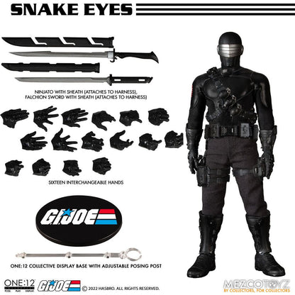 MEZCO - One:12 Collective Coll GI Joe Snake Eyes DeLuxe Ed Action Figure
