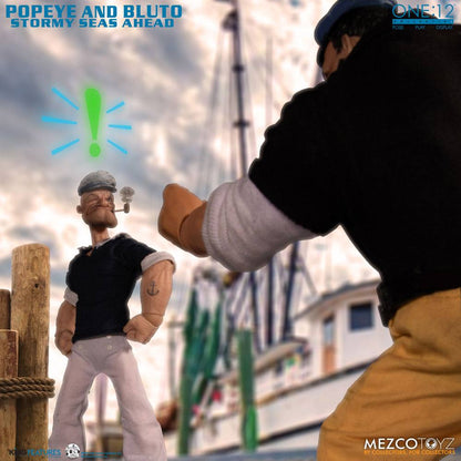 MEZCO - Popeye Action Figure 112 Popeye & Bluto Stormy Seas Ahead DeLuxe Box Set