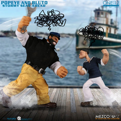 MEZCO - Popeye Action Figure 112 Popeye & Bluto Stormy Seas Ahead DeLuxe Box Set