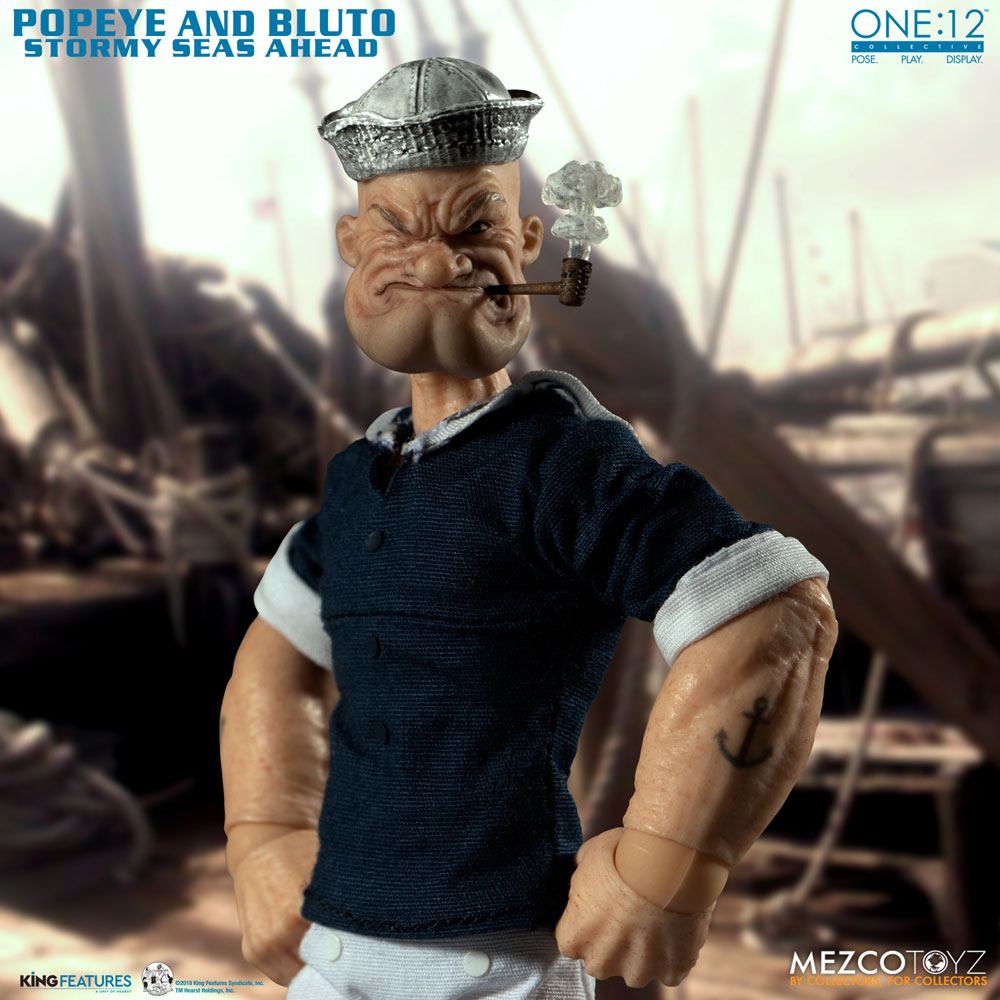 MEZCO - Popeye Action Figure 112 Popeye & Bluto Stormy Seas Ahead DeLuxe Box Set