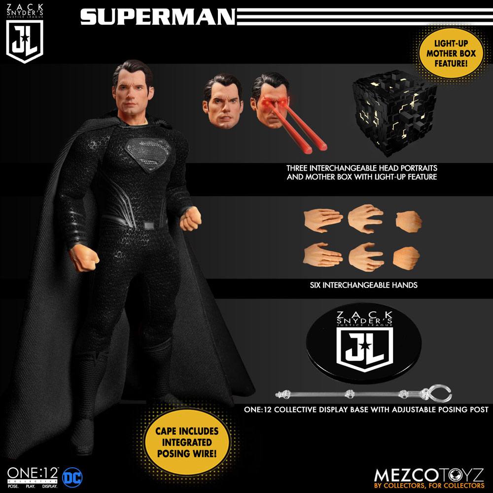 MEZCO - Zack Snyder's Justice League Action Figures 1/12 Deluxe Steel Box Set