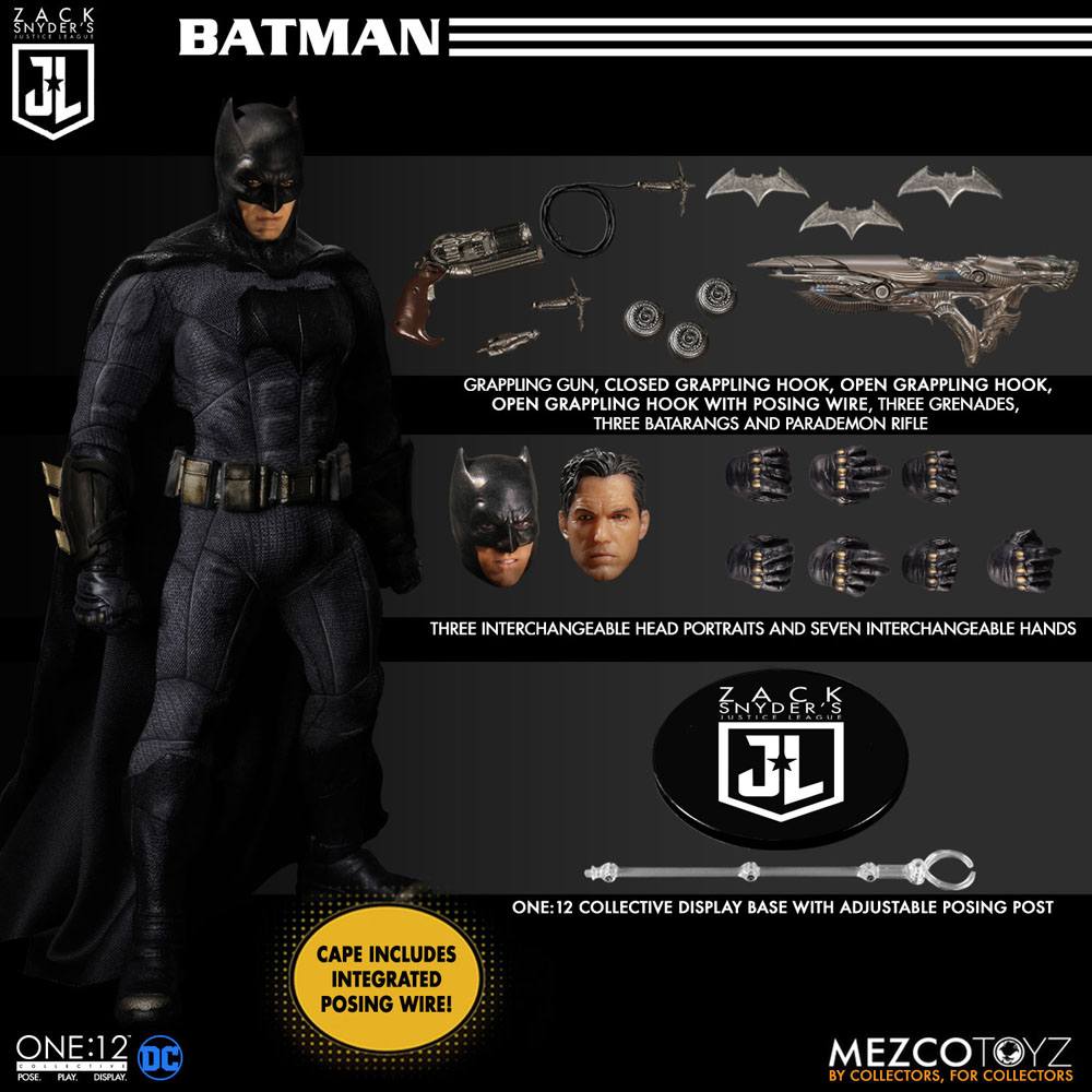 MEZCO - Zack Snyder's Justice League Action Figures 1/12 Deluxe Steel Box Set