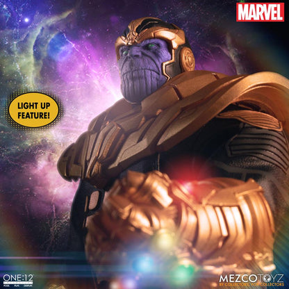 MEZCO - One:12 Collective Marvel - Universe Light-Up Action Figure 1:12 Thanos