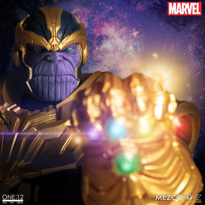 MEZCO - One:12 Collective Marvel - Universe Light-Up Action Figure 1:12 Thanos