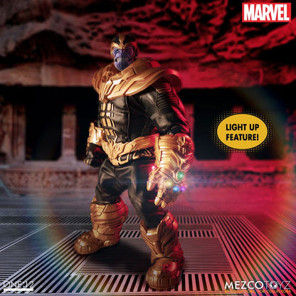 MEZCO - One:12 Collective Marvel - Universe Light-Up Action Figure 1:12 Thanos