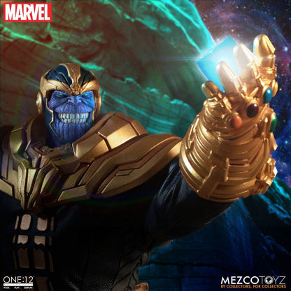 MEZCO - One:12 Collective Marvel - Universe Light-Up Action Figure 1:12 Thanos