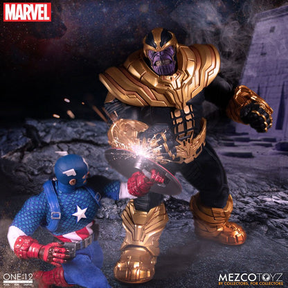 MEZCO - One:12 Collective Marvel - Universe Light-Up Action Figure 1:12 Thanos