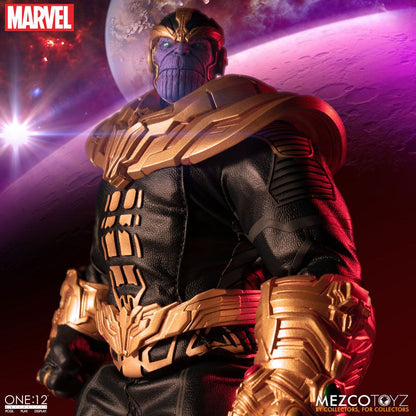 MEZCO - One:12 Collective Marvel - Universe Light-Up Action Figure 1:12 Thanos