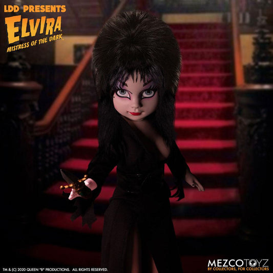 MEZCO - Elvira Mistress of The Dark Living Dead Dolls Doll Elvira