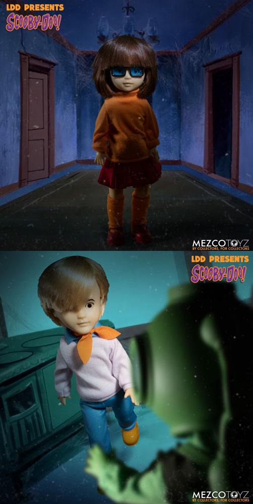 MEZCO - Scooby-Doo & Mystery Inc Build a Figure Living Dead Dolls 25 cm Velma & Fred Assortment