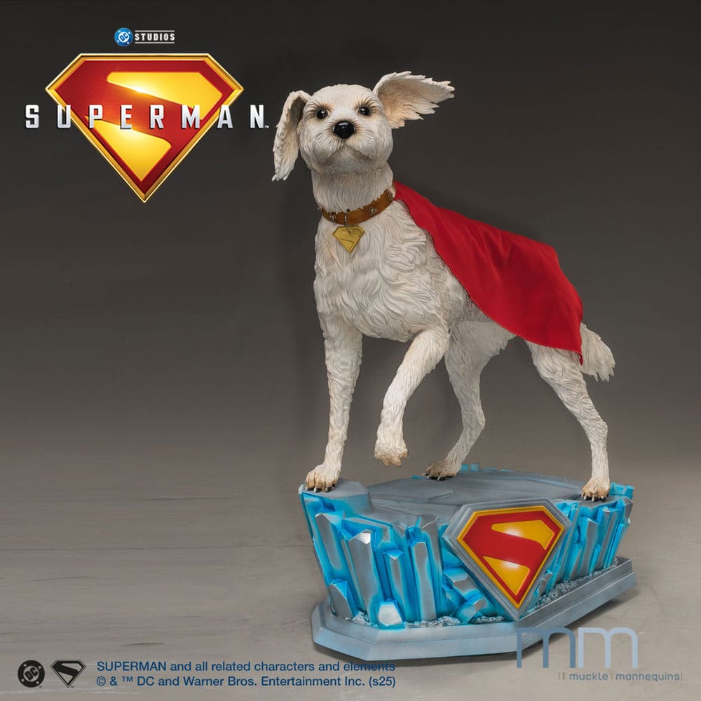 MUCKLE MANNEQUINS - Superman 2025 Life-Size Statue Krypto