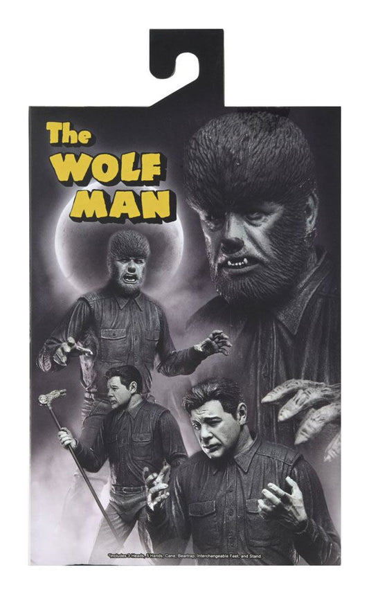 NECA - Universal Monsters Action Figure Ultimate The Wolf Man (Black & White)