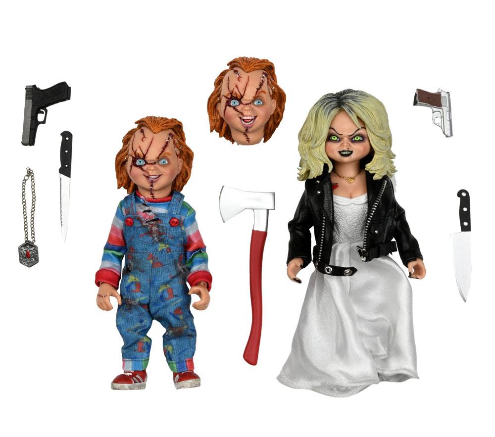 NECA - Bride of Chucky Clothed Action Figure 2 Pack Chucky & Tiffany