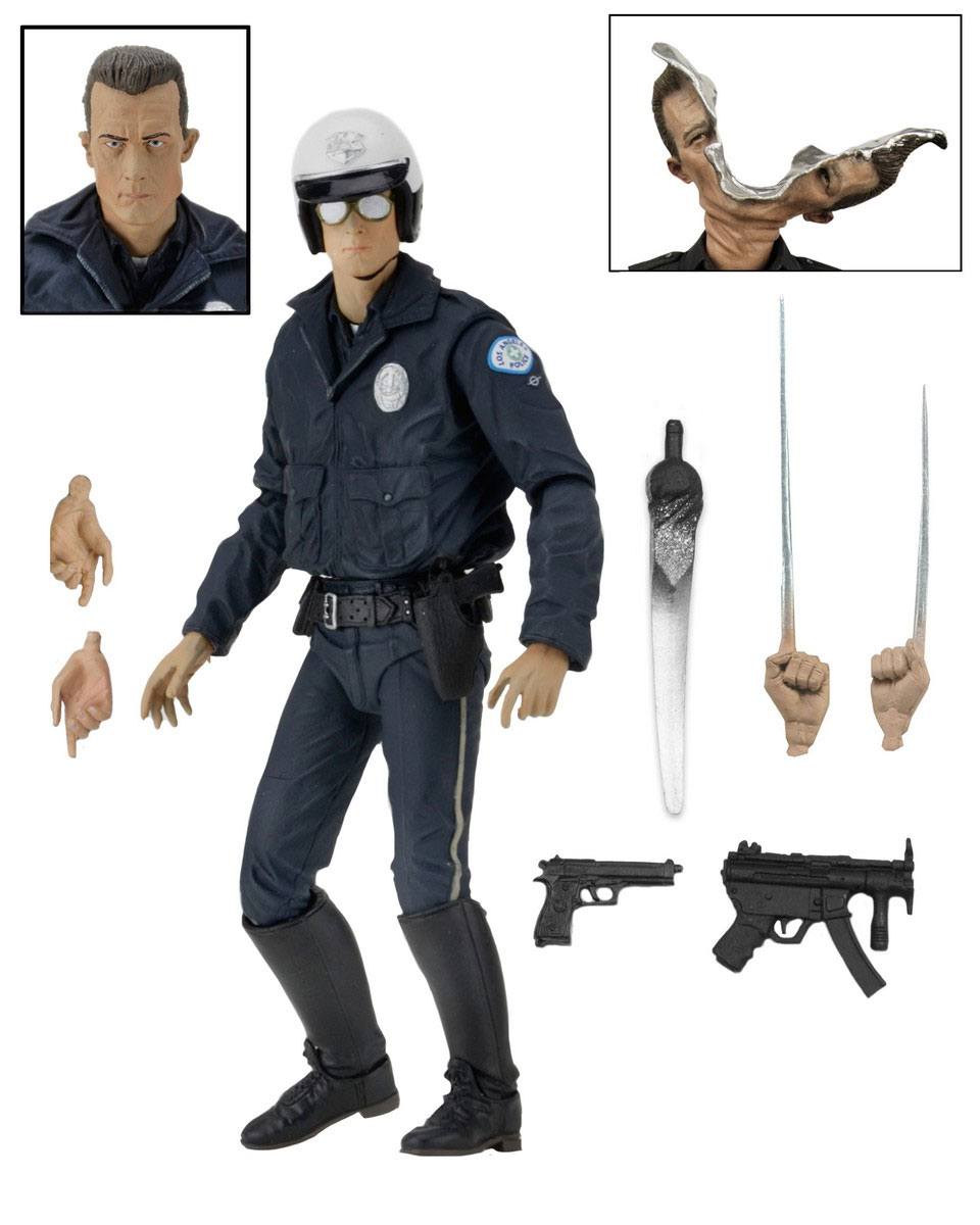 NECA - Terminator 2 - T-1000 (Motorcycle Cop) Action Figure Ultimate