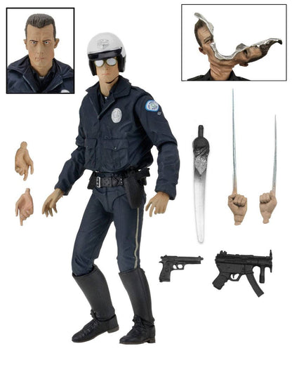 NECA - Terminator 2 - T-1000 (Motorcycle Cop) Action Figure Ultimate