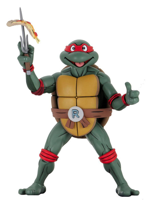 NECA - TMNT Teenager Mutant Ninja Turtles (Cartoon) Action Figure 1:4 Raffaello