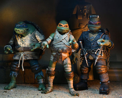 NECA - Universal Monsters x TMNT Teenager Mutant Ninja Turtles Action Figure Ultimate Michelangelo as The Mummy