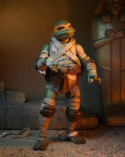 NECA - Universal Monsters x TMNT Teenager Mutant Ninja Turtles Action Figure Ultimate Michelangelo as The Mummy