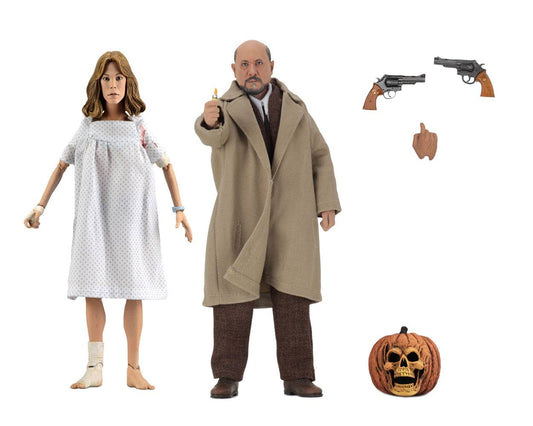 NECA - Halloween 2 Retro Action Figure 2 Pack Doctor Loomis & Laurie Strode