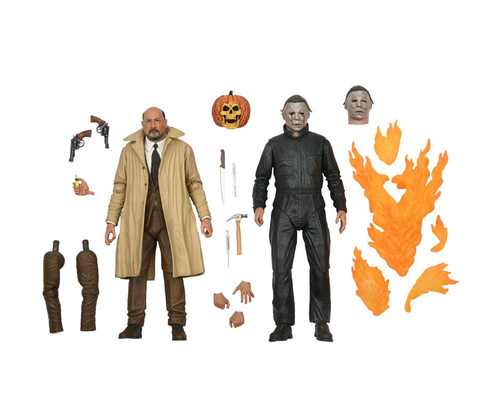 NECA - Halloween II Ultimate Action Figure 2 Pack Michael Myers & Dr Loomis