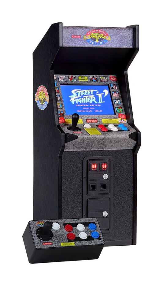 NEW WAVE TOYS - Street Fighter Mini Cabinet Arcade Game 1:6 Street Fighter II Champion Edition x Replicade